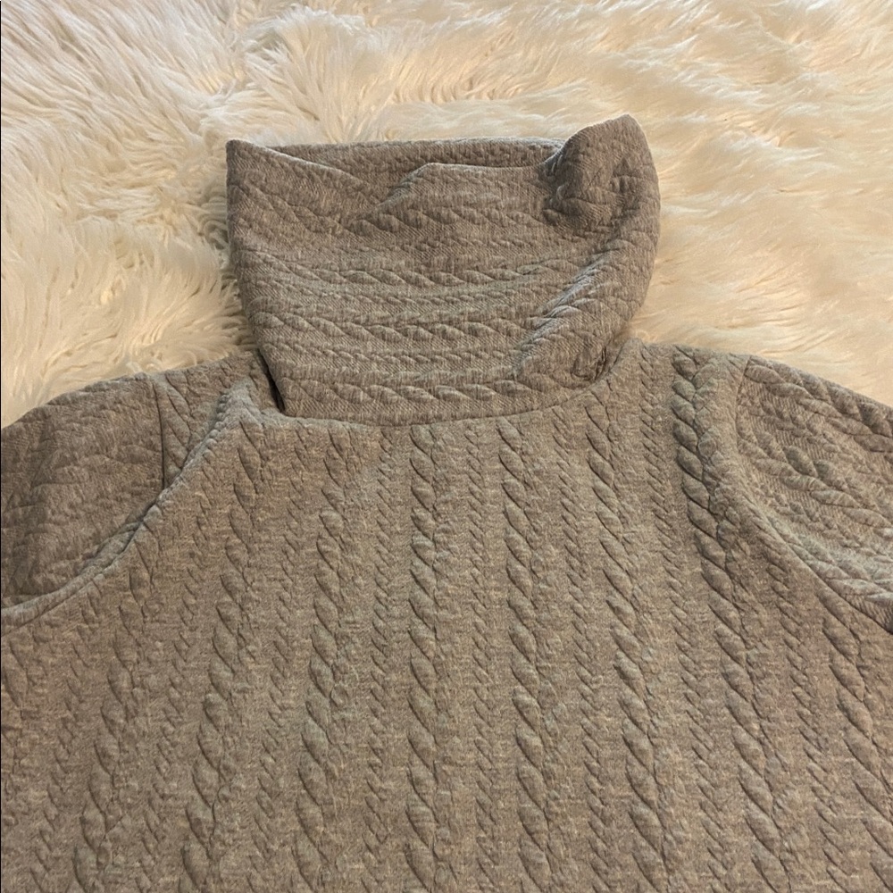J. Crew Light Gray Cowl Neck Sweater size L length 26” bust 42” brand new - Picture 12 of 12